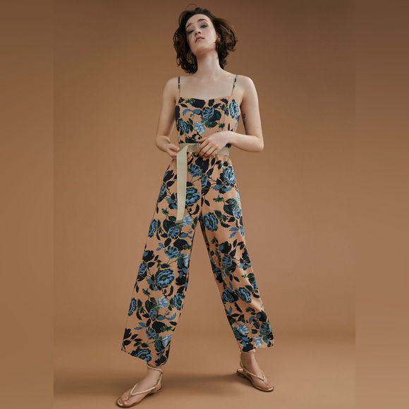 Thin-strap Floral Romper - Picture 1 of 5